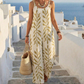🌼Women's Leaf Print Spaghetti Strap Jumpsuit