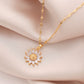 Sunflower Pendant Necklace for Women