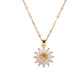 Sunflower Pendant Necklace for Women