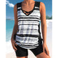 ⏰LAST DAY 60% OFF - Miraclesuit Women's Tummy Control Tankini Set with Built-In Bra – Flattering Boho Swimwear with Shorts🔥
