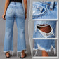 👖 LIMITED TIME: 50% OFF! 🔥 High-Waisted Ripped Flare Jeans – Cropped, Stretch & Vintage Chic ✨