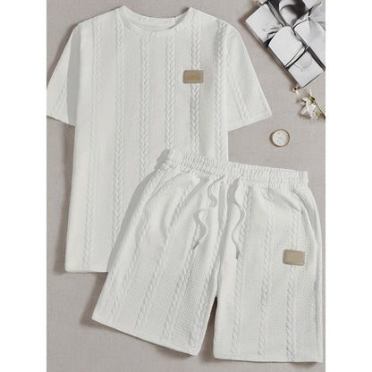 🤍New arrival 40% OFF!🩳Men’s Casual Solid-Color Two-Piece Loungewear Set