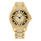 Men's Iced-Out Watch with Rotating Dial – Sparkling Crystals, Precise Quartz & Butterfly Clasp