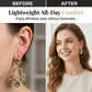 Elegant Geometric Hoop Earrings with Sparkling Accents