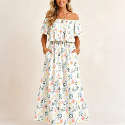 📢📢40% OFF !! ⏰Summer Bohemian Beach Slit Maxi Dress