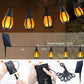 📢📢30% OFF !! ⏰New IP65 Solar LED String Lights, flame-style, waterproof, for outdoor use, with sensor, for gardens, courtyards and camping, 360° beam angle