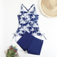 👙✨Two-Piece Ruched Swimsuit – Tummy Control & Figure Shaping