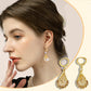 Women's Gold-Plated Teardrop Earrings