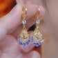 Women's Gold-Plated Teardrop Earrings