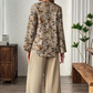 Women's 2-Piece Floral Blouse & Wide-Leg Pants Set