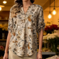 Women's 2-Piece Floral Blouse & Wide-Leg Pants Set