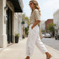 Women's Lace Trim Drawstring Pants