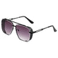 Men's Retro Double Bridge Metal Frame Sunglasses