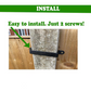 Heavy-Duty Iron Sliding Door Pull