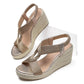 📢📢40% OFF !! ⏰Women's Casual Bohemian Woven Wedge Sandals