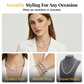 💎 50% OFF NOW! ✨ Sparkling Heart Statement Chain Necklace – Rhinestone, Gold/Silver, Adjustable Length – Perfect Gift 💖