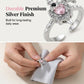 Vintage Adjustable Sword Piercing Heart Ring Set