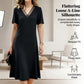 Women's Elegant V-Neck Mesh Dress