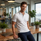 Men's Classic Short-Sleeve Collared Shirt