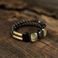 Vintage Black & Gold Beaded Bracelet