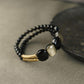 Vintage Black & Gold Beaded Bracelet