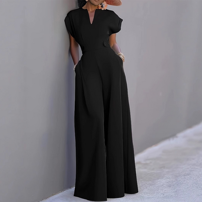 🍾New Arrival!✨ Women's V-Neck Wide-Leg Jumpsuit