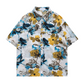 Vintage Casual Floral Print Short Sleeve Shirt