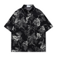 Vintage Casual Floral Print Short Sleeve Shirt