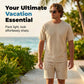 Men's Textured Short-Sleeve Shirt and Shorts Set