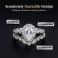 💍 LIMITED-TIME 50% OFF! ✨ Pear-Shaped Teardrop Engagement Ring Set – Vintage, Zircon, Stackable 👑