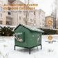 🐈 All-Weather Elevated Outdoor Cat House – Waterproof Oxford Cloth, Thermal Aluminum Lining & Foldable Design 🌧️
