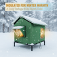 🐈 All-Weather Elevated Outdoor Cat House – Waterproof Oxford Cloth, Thermal Aluminum Lining & Foldable Design 🌧️