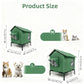 🐈 All-Weather Elevated Outdoor Cat House – Waterproof Oxford Cloth, Thermal Aluminum Lining & Foldable Design 🌧️
