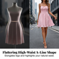 👗 LIMITED-TIME 50% OFF! ✨ Tie-Front Smocked Dress – Spaghetti Straps, Smocked Waist, A-Line Ruffle Hem 🌸