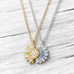 📢📢40% OFF !! ⏰Sun and Moon Pendant Necklace with Rhinestones
