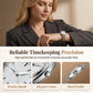 Vintage-Style Quartz Watch with Mesh Strap