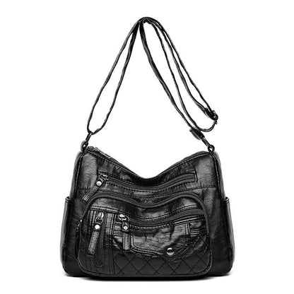 👜 50% OFF NOW! ✨ Women's Multi-Pocket Shoulder Bag – PU Leather & Large Capacity – Stylish & Adjustable 🌸