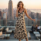 Women's Leopard Print Spaghetti Strap Dress