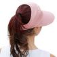 🌞Summer Hot Sale $19.99！💇‍♀️Foldable Wide Brim Sun Hat with Ponytail Hole