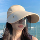 Wide Brim Sun Visor with Face Shield