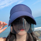 Wide Brim Sun Visor with Face Shield