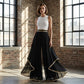 👖 LIMITED-TIME 50% OFF! ✨ Women's Wide-Leg Pants – Flowy, Gold Trim, Elegant, Versatile 🍂
