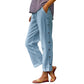 ⏰🔥LIMITED TIME 50% OFF! 👖 Casual Solid-Color Loose-Fit Cropped Pants with Side Buttons – Comfy, Breathable & Effortlessly Chic ✨💃