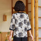 Elegant women's set: printed top and ankle pants