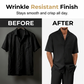 Men's Casual Short Sleeve Shirt and Pants Set