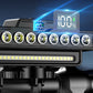 🚴50% OFF!✨Bicycle Headlight – 8 LED, Built‑in Horn, USB Rechargeable, Wired Remote Control 🔦