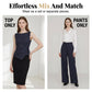 👗 50% OFF NOW! 🌸 Women's Pinstripe Wrap Waist Jumpsuit – Flowy & lightweight – Flattering wrap detail, perfect for summer or casual elegance – versatile and stylish ✨🌿