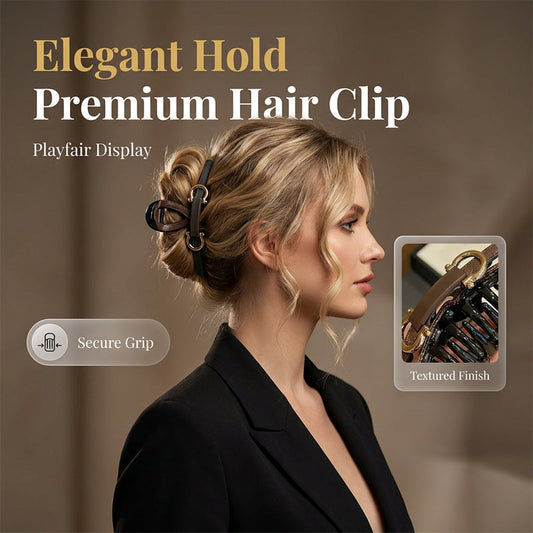 Fashionable Metal Accent Hair Claw