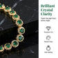 Elegant Rhinestone Halo Bracelet