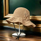 👒 LIMITED-TIME 50% OFF! ✨ Women's Crochet Bucket Hat – Flower Accent, Wide Brim, Cotton ✨